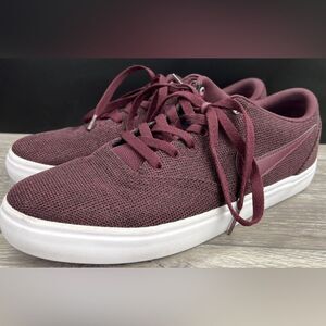 Nike SB Check Solar Womens 7‎ Maroon Athletic Shoes Sneakers